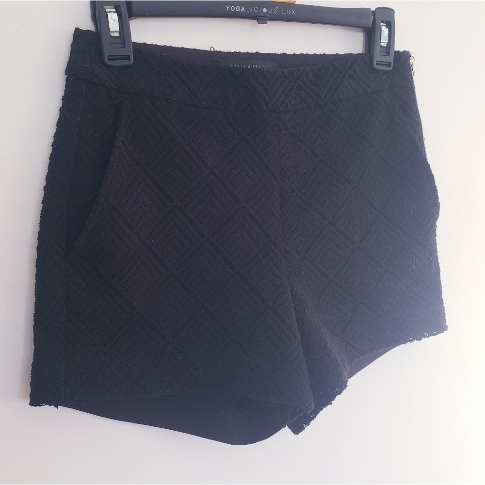 ✨2FOR15$✨ Dynamite Lacy Criss-Cross Design Black Shorts